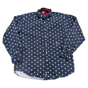 90s Tommy Hilfiger AOP Patriotic Stars Button-Up Shirt